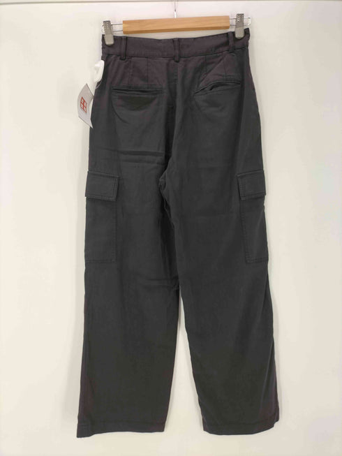 ニジュウサンク 23区 キュプラ ナイロン ポリ ワイドレッグ  カーゴパンツ レディース JPN:38